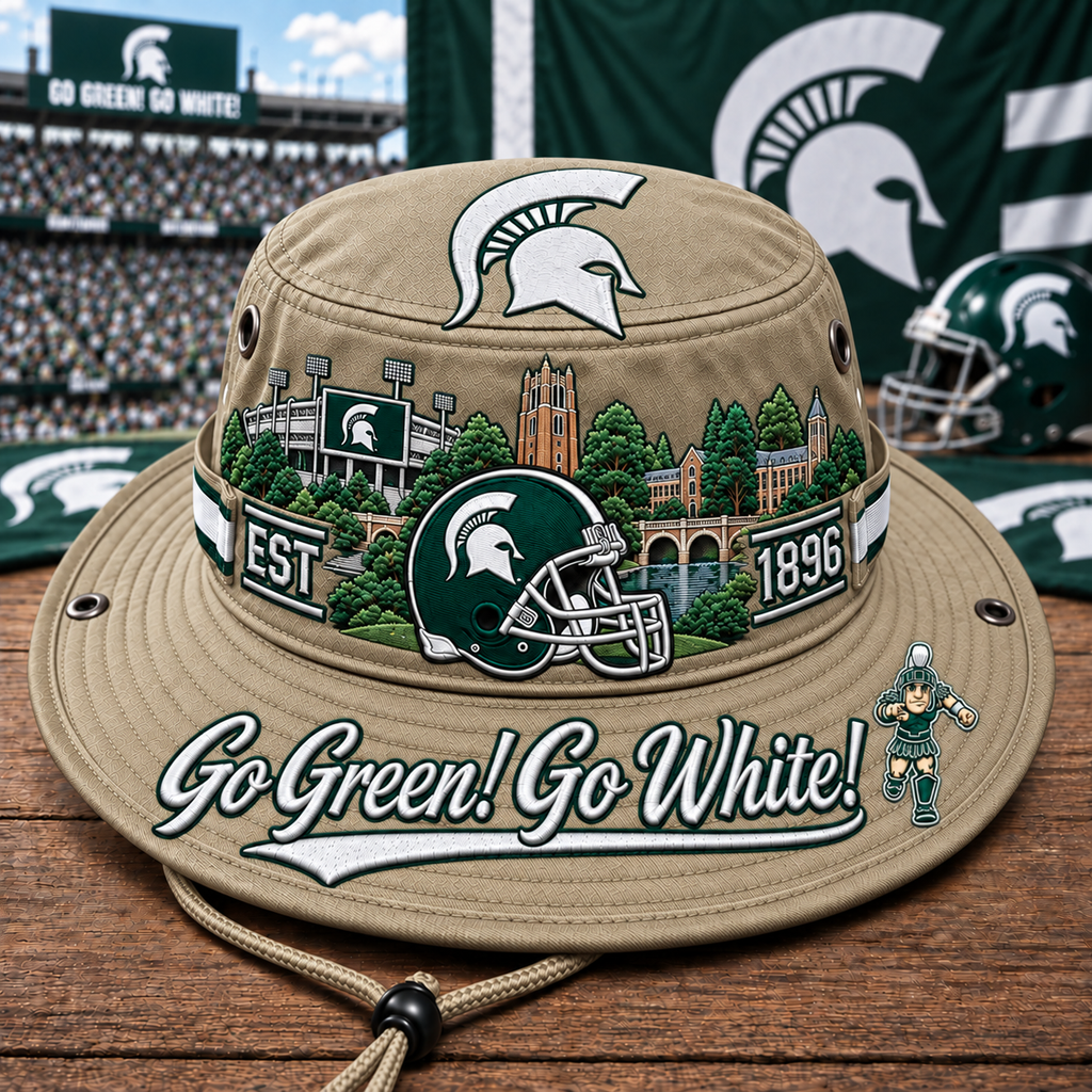 Go Green! Go White! Boonie Hat