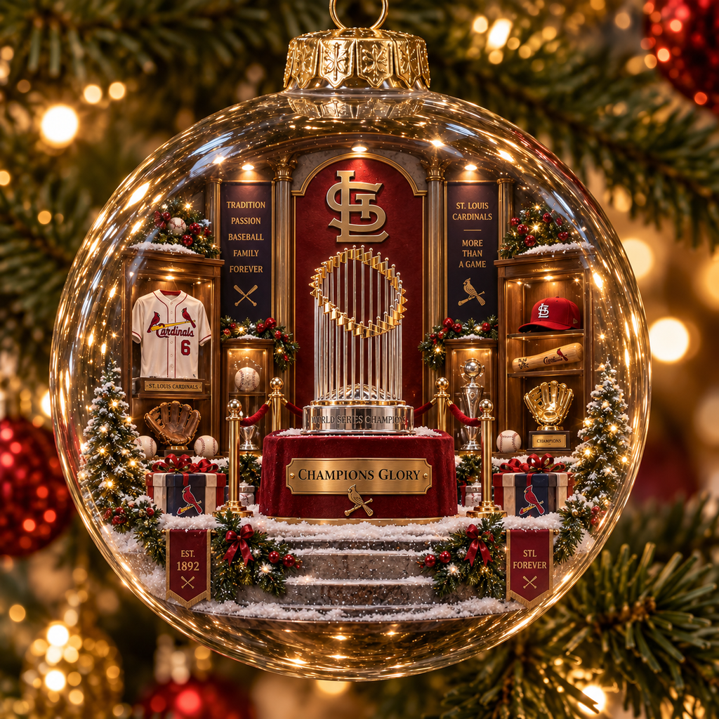 Cardinals Light-Up Heritage Christmas Ornament
