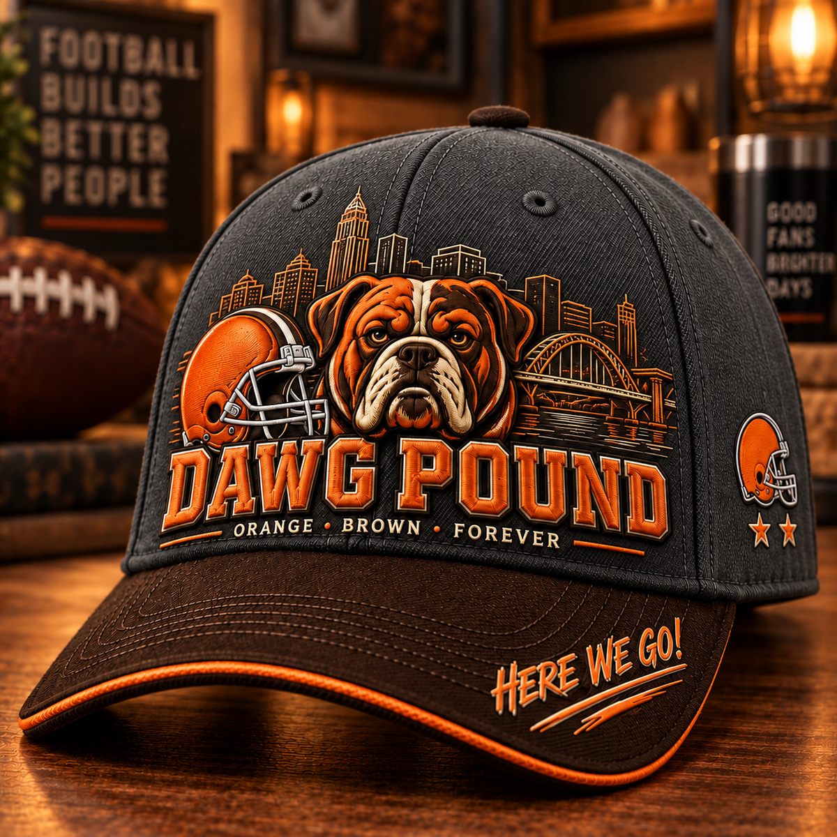 Dawg Pound Football Fan Cap