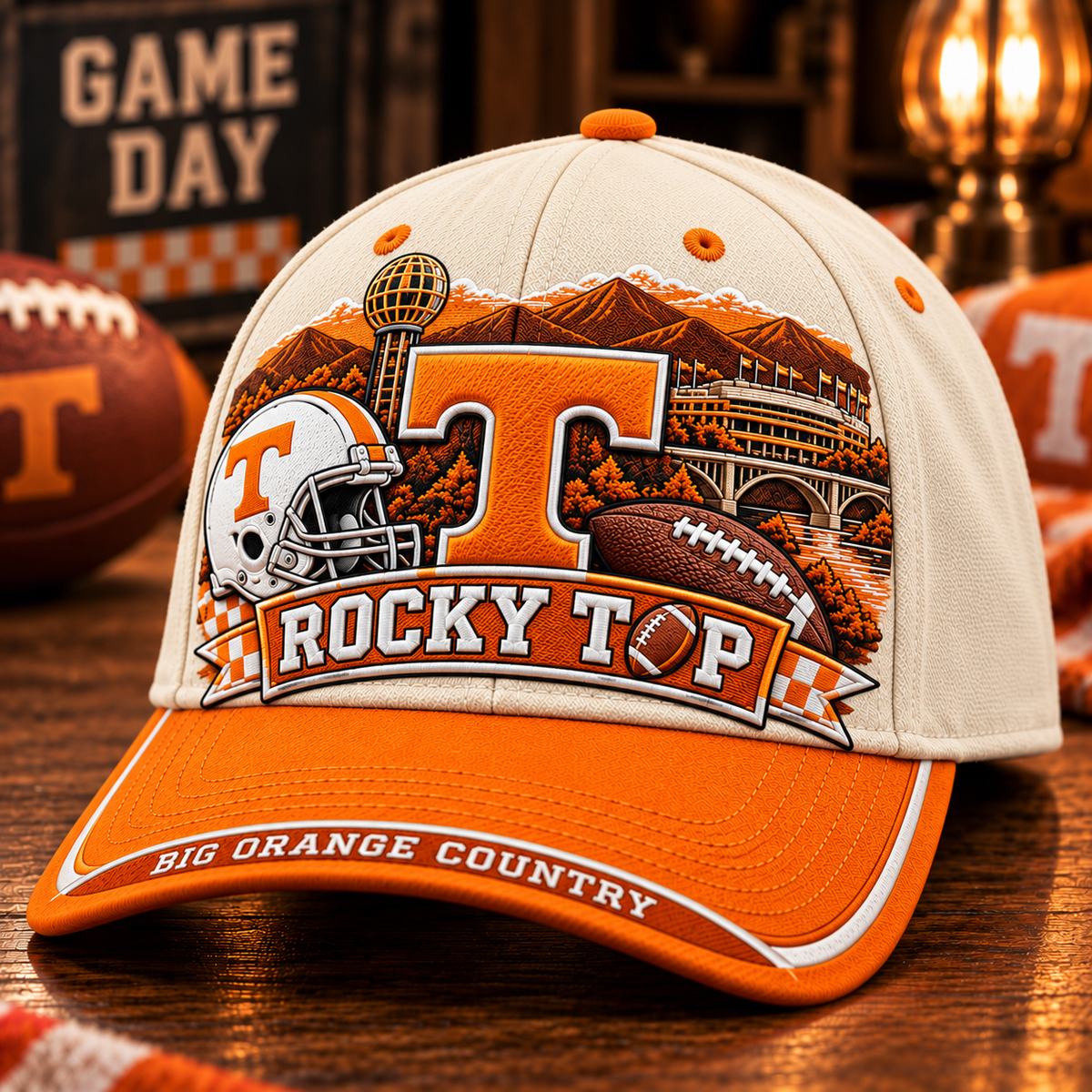 Vols Orange Football Fan Cap