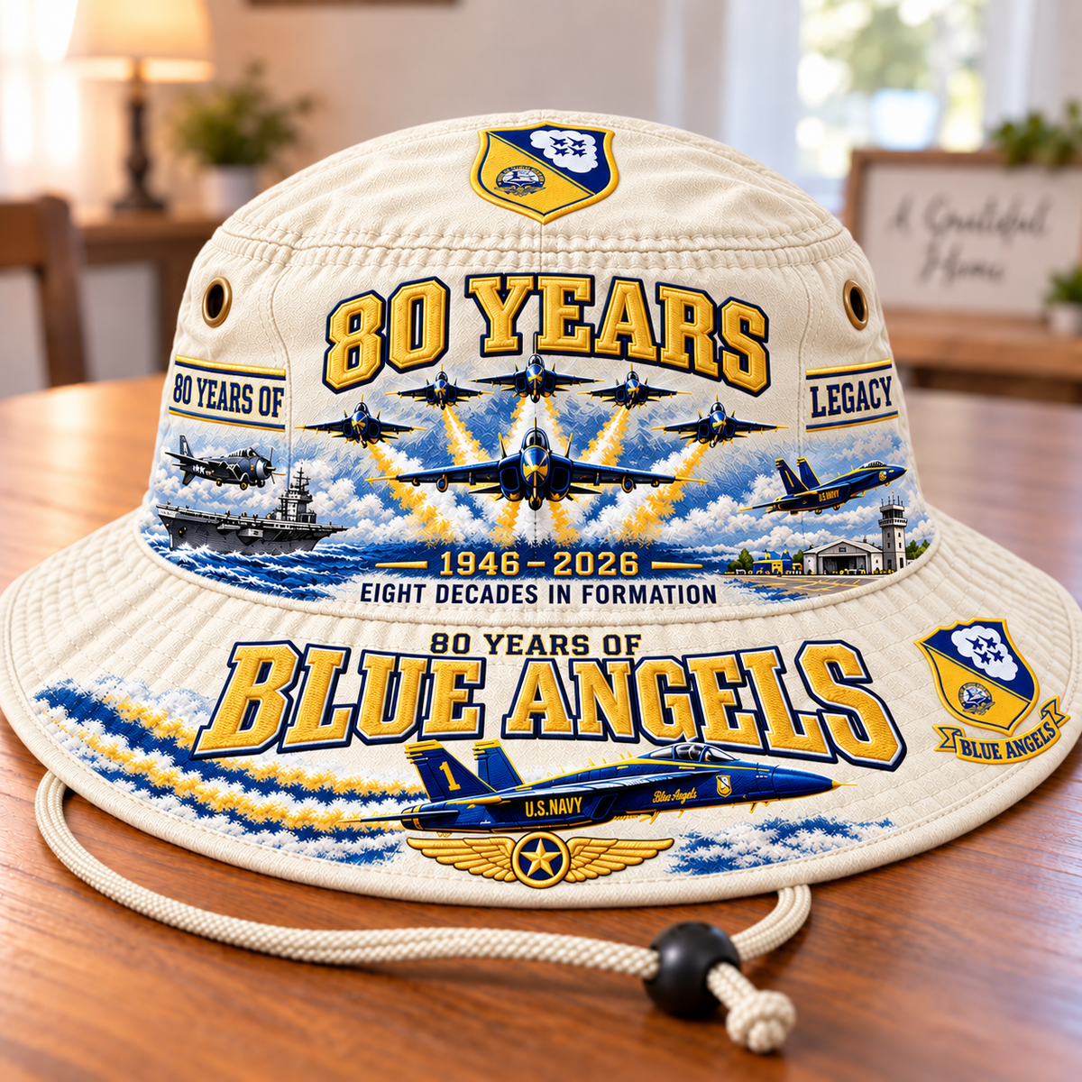 Blue Angels 80th Anniversary Bucket Hat