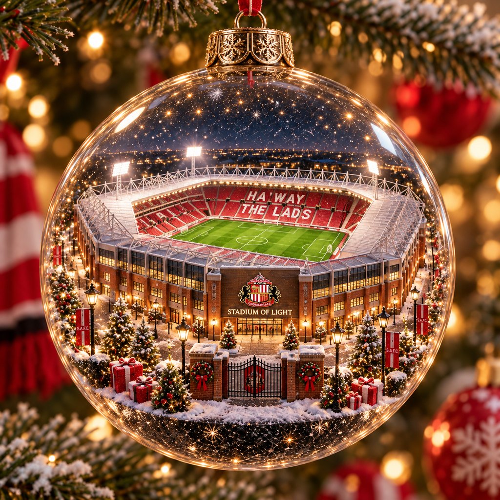Ha’way the Lads – Light-Up Football Heritage Christmas Ornament