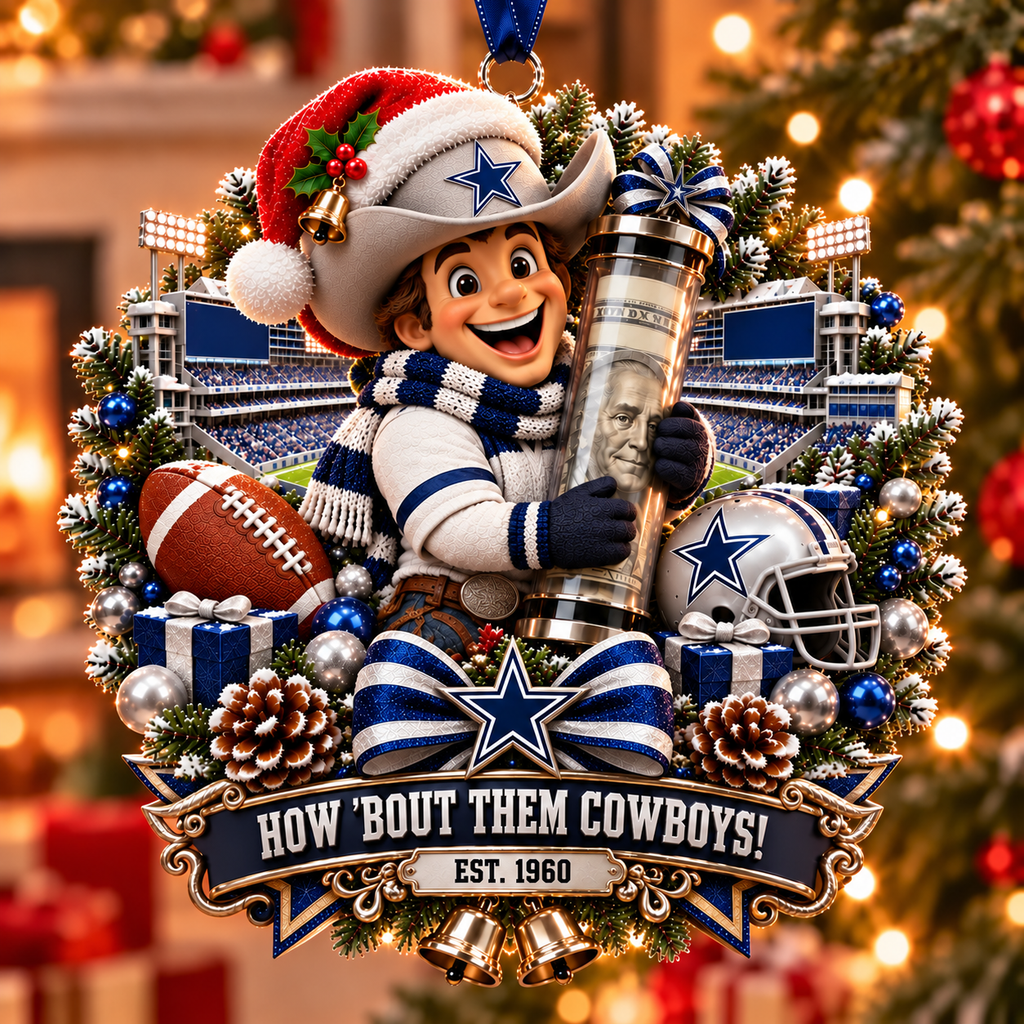 Football Team Money Surprise Ornament