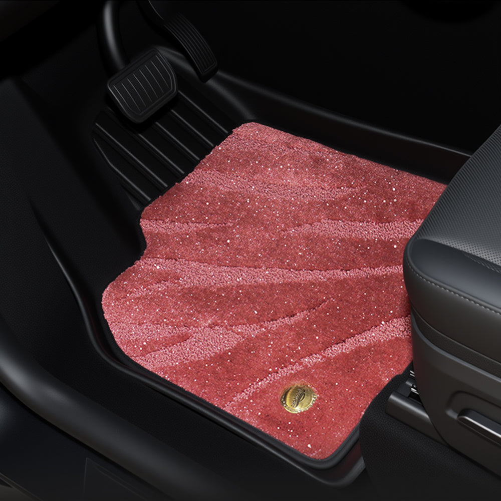 Sikunuo TPE+Carpet Double Layer Floor Mats for Model Y Juniper
