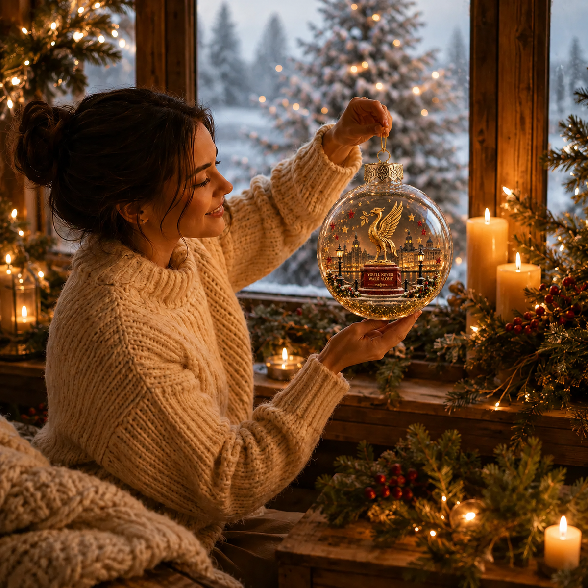 Light-Up Football Heritage Ornament