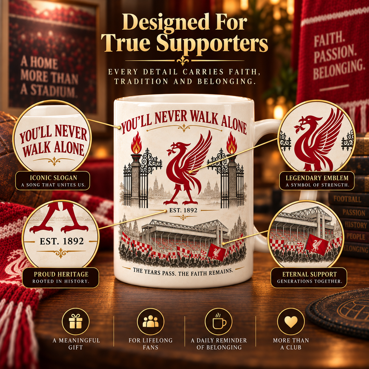 You’ll Never Walk Alone – Heritage Football Supporter Mug