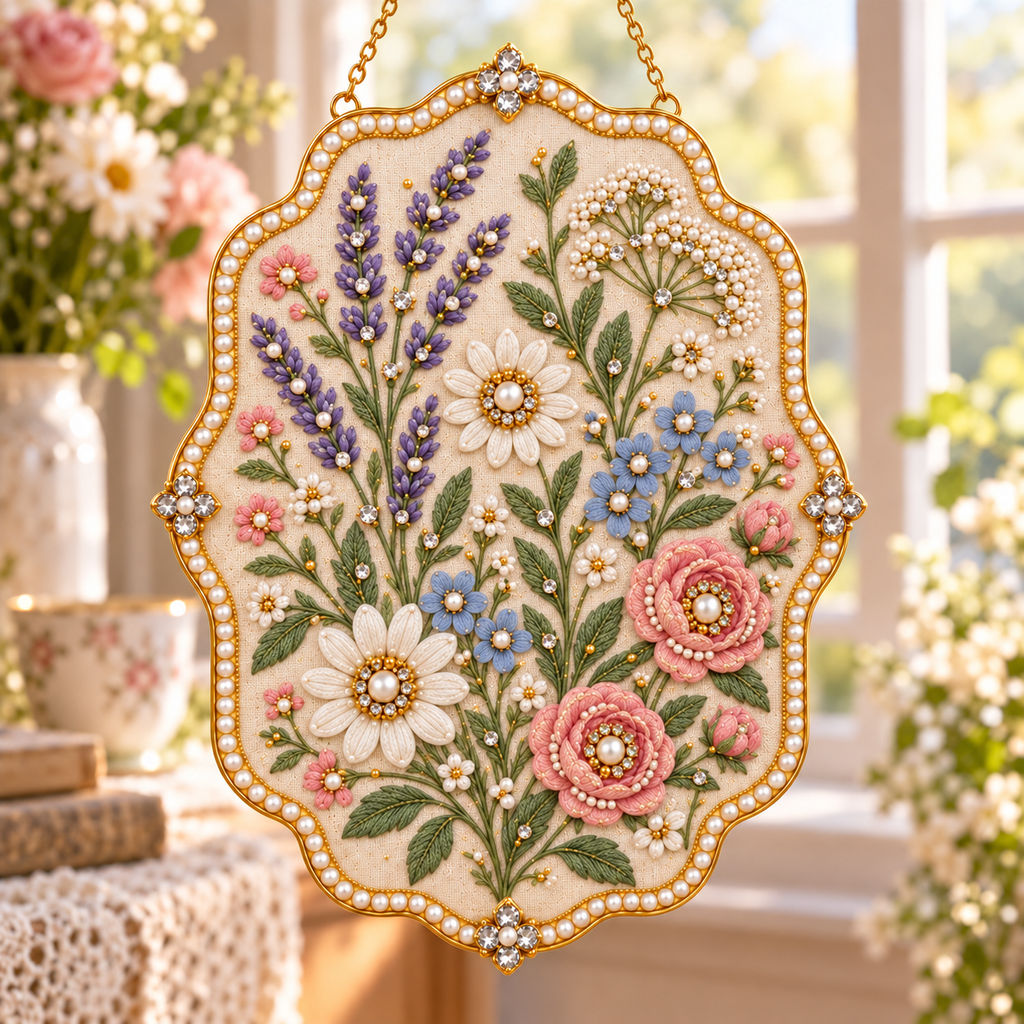 DIY Jeweled Heirloom Quilt Hanging Decor Kit