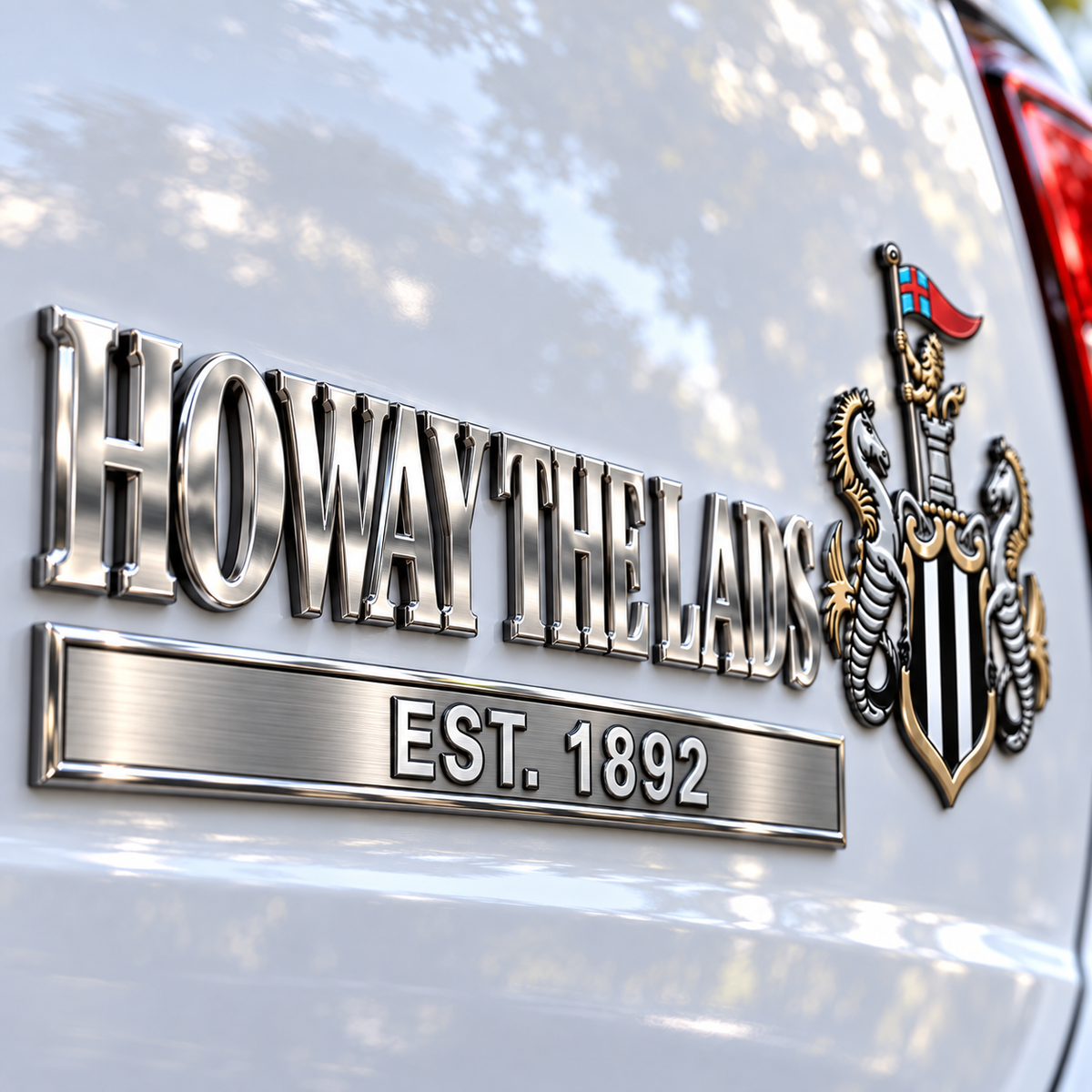 HOWAY THE LADS 3D Metal Car Emblem