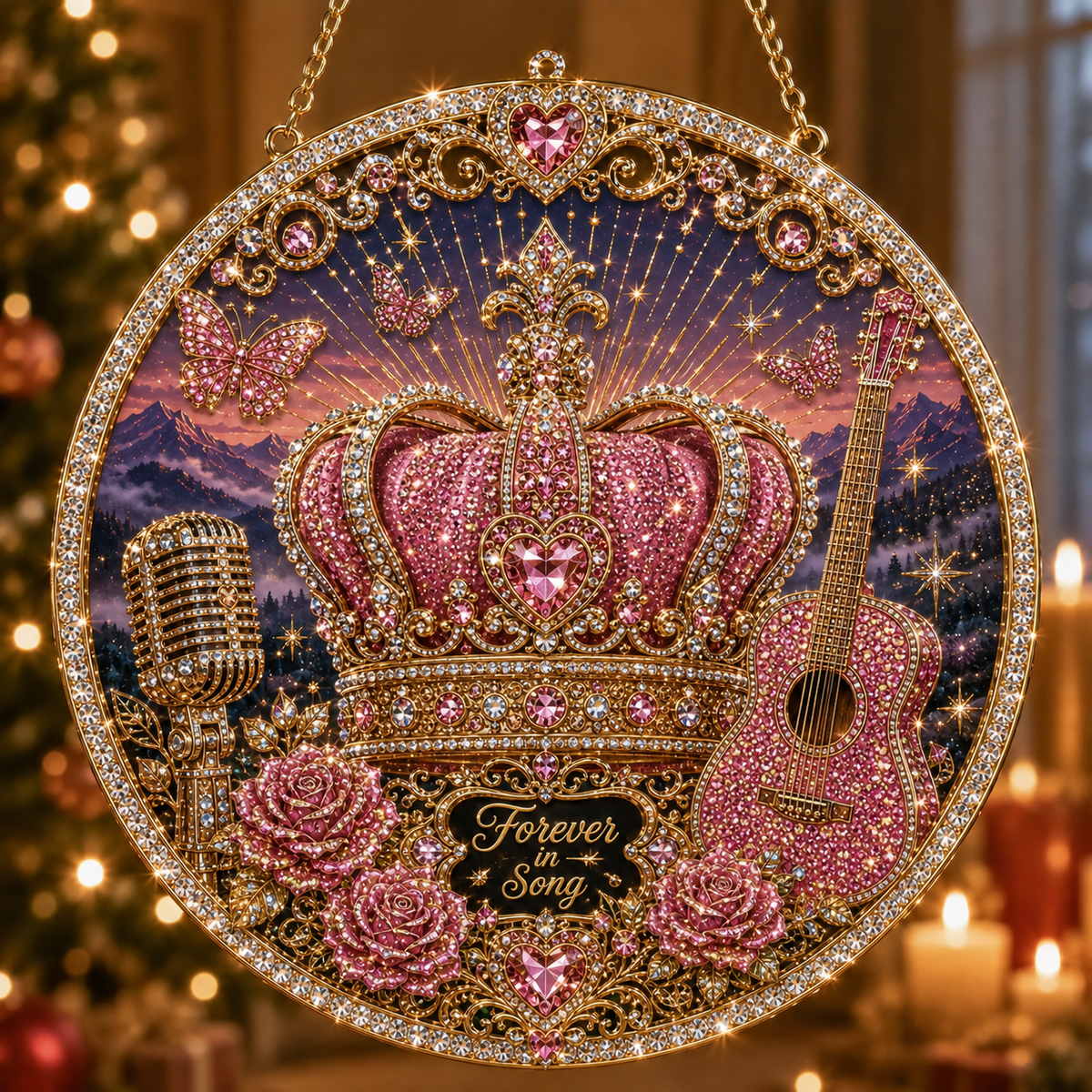 Forever in Song Memorial Diamond Art Hanging Ornament