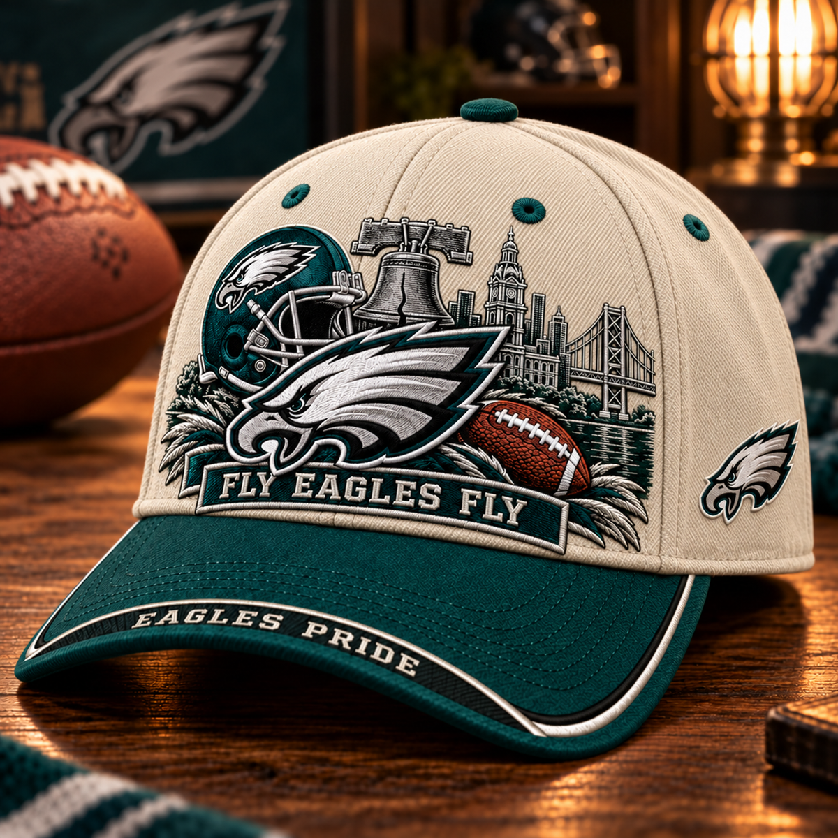 Fly Eagles Fly Football Cap
