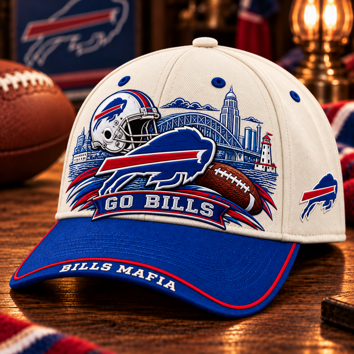 Go Bills Game Day Cap – Football Fan Gift