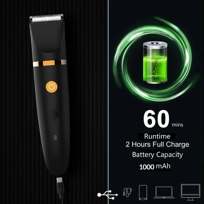 Sikunuo | 3-in-1 Electric Razor for Men – Precise Grooming in the Intimate & Body Area