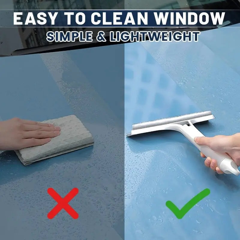 Sikunuo | 3-in-1 Window Cleaner with Spray Bottle