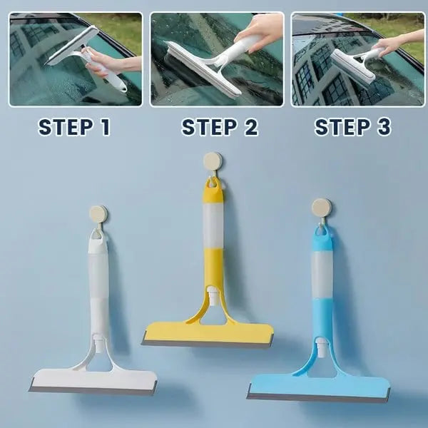 Sikunuo | 3-in-1 Window Cleaner with Spray Bottle
