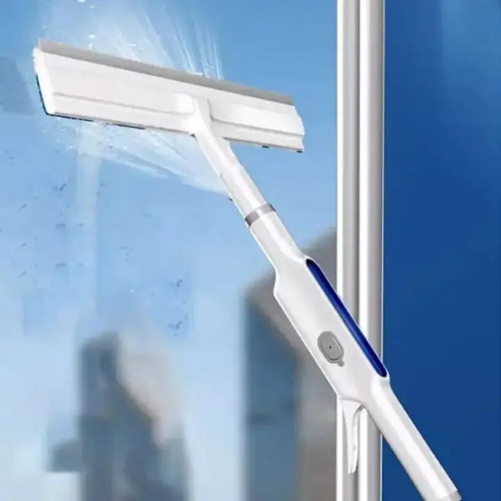 Sikunuo | 3-in-1 Window Cleaner with Extension & Spray Function + 3 Cloths