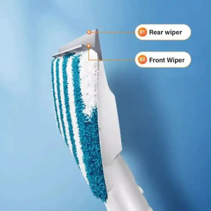 Sikunuo | 3-in-1 Window Cleaner with Extension & Spray Function + 3 Cloths