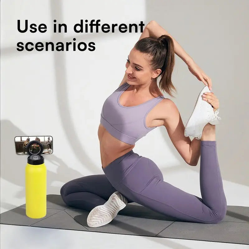 Sikunuo | 3-in-1 insulated cup with magnetic bottom and phone holder