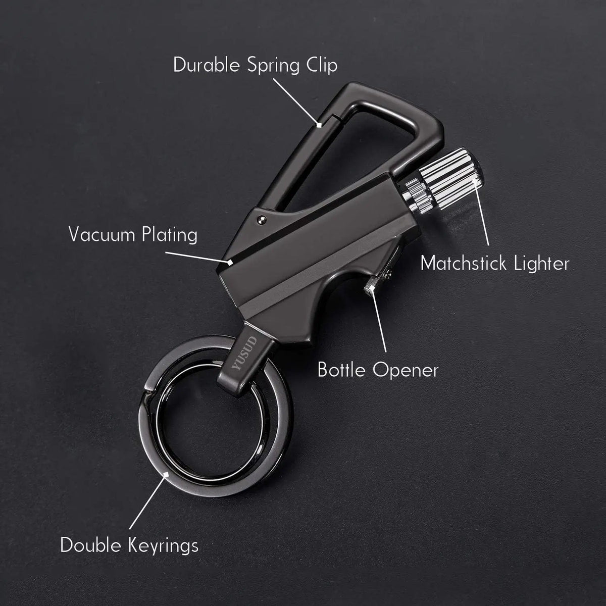 Sikunuo | 3-in-1 Outdoor windproof lighter with bottle opener for camping