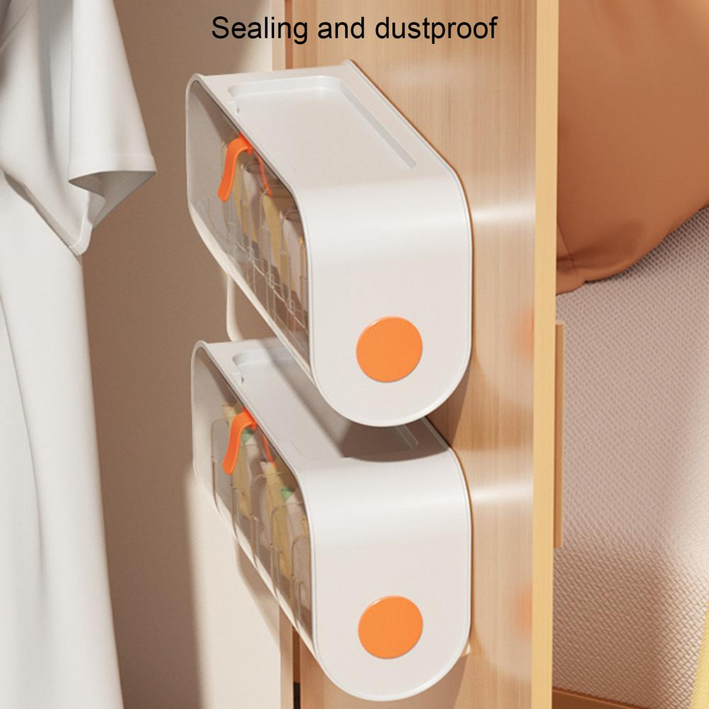 Sikunuo | Punch-Free Wall Clothes Organizer Storage Box