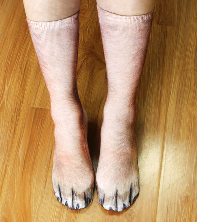 Sikunuo | Cat Paw 3D Printed Unisex Socks