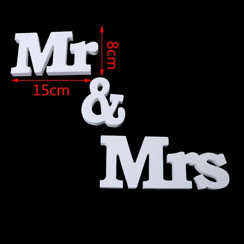 Sikunuo | Mr & Mrs Wooden Letters for Wedding Decoration