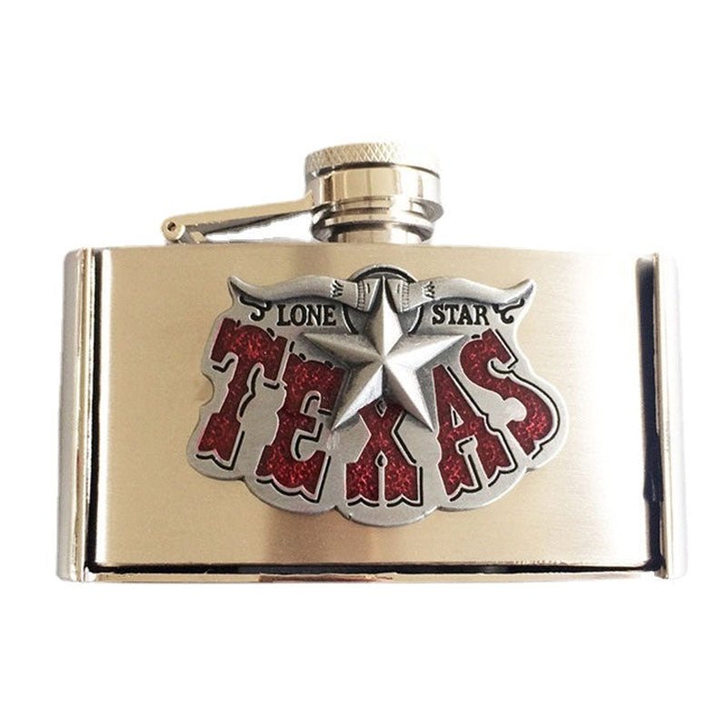 3 oz Flask Belt Buckle for Men