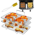 Sikunuo | 3-tier stainless steel air fryer rack for versatile cooking