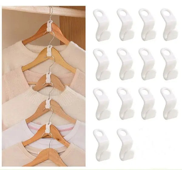 Sikunuo | 30-Piece Clothes Hanger Connector Set – Space-Saving Organization in the Closet