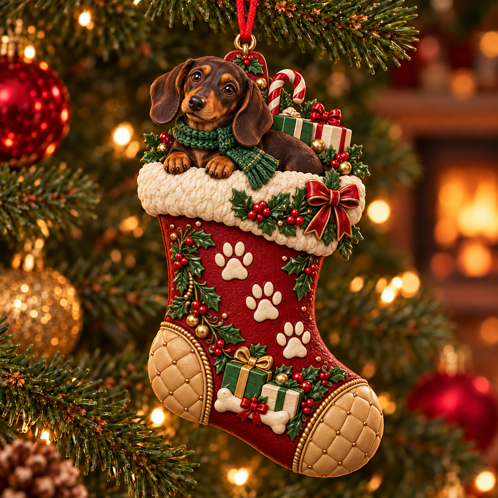 Christmas Storybook Stocking Ornaments