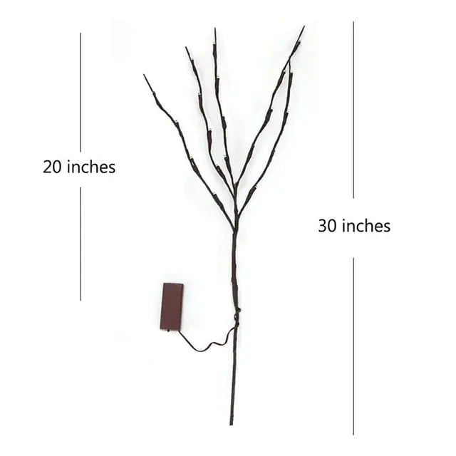 Sikunuo | Battery-operated adjustable LED branch decoration string lights