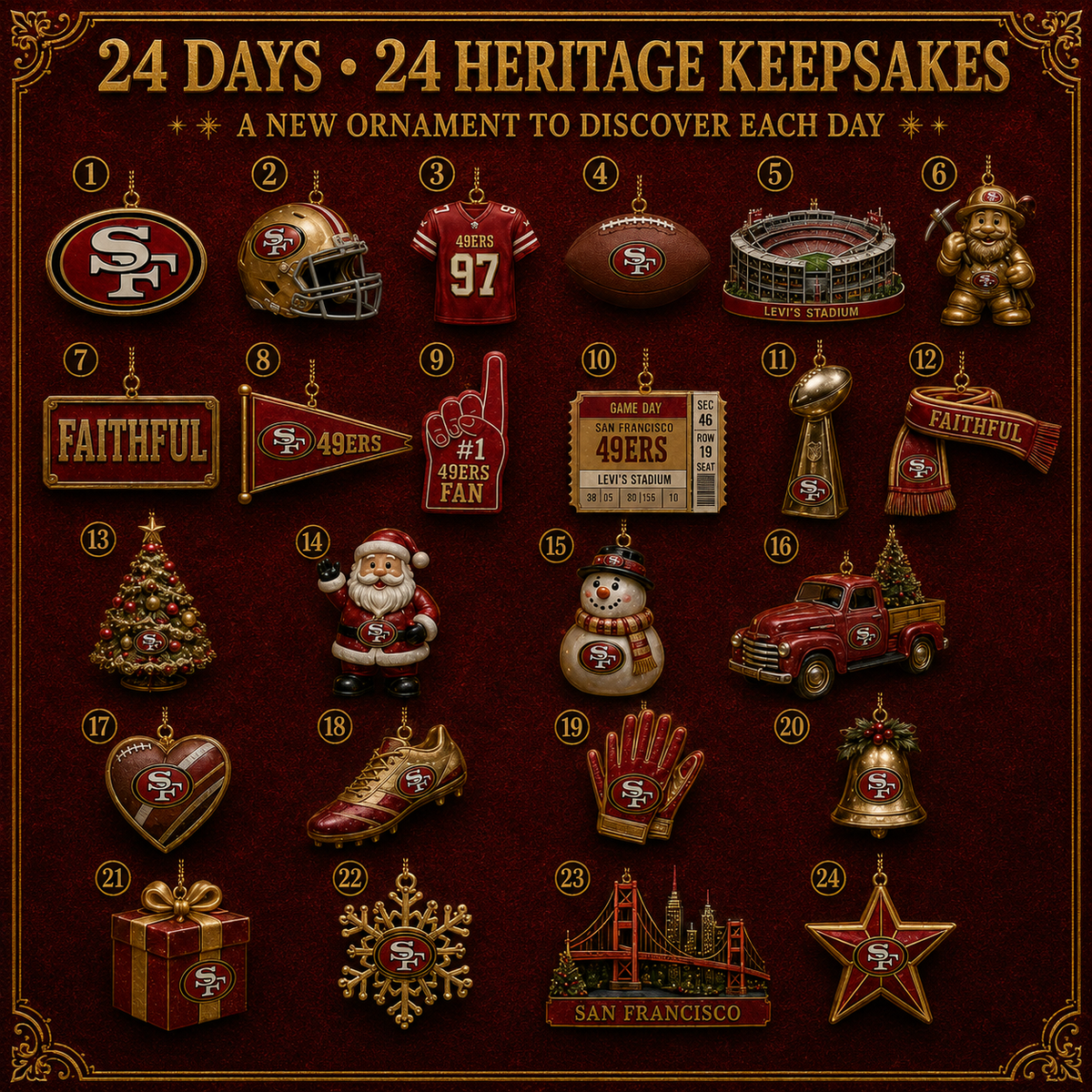 Faithful to the Bay Football Christmas Advent Calendar