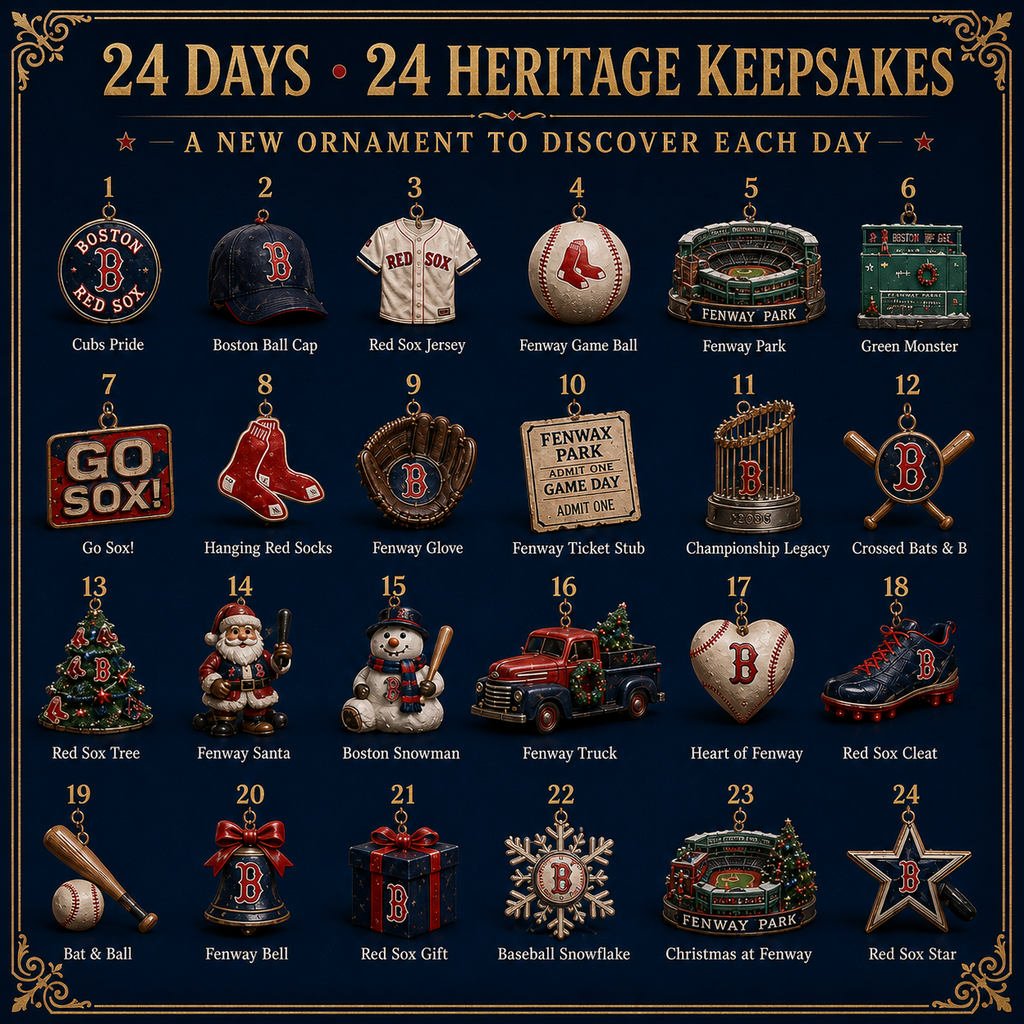 Go Sox! Baseball Christmas Advent Calendar