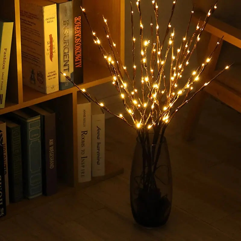 Sikunuo | Battery-operated adjustable LED branch decoration string lights