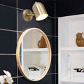 Sikunuo | Modern 1 Light Wall Lighting Golden Dome LED Wall Lamp with Metal Shade for Bathroom