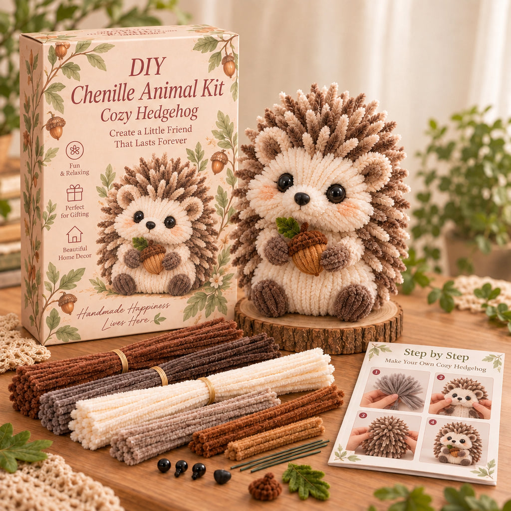 DIY Chenille Animal Kit – 8 Adorable Woodland Friends