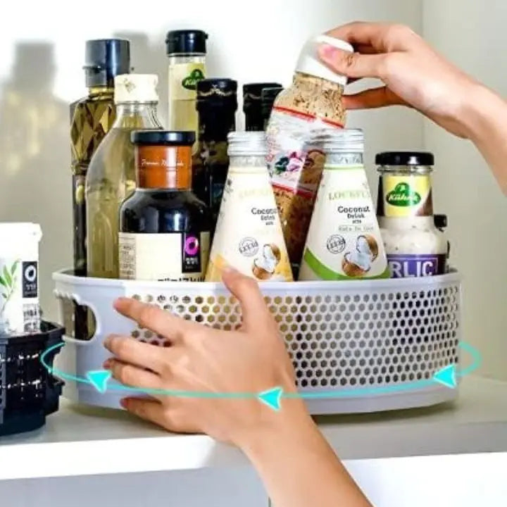 Sikunuo | 360° Redatable Storage Rack – Space-saving & versatile