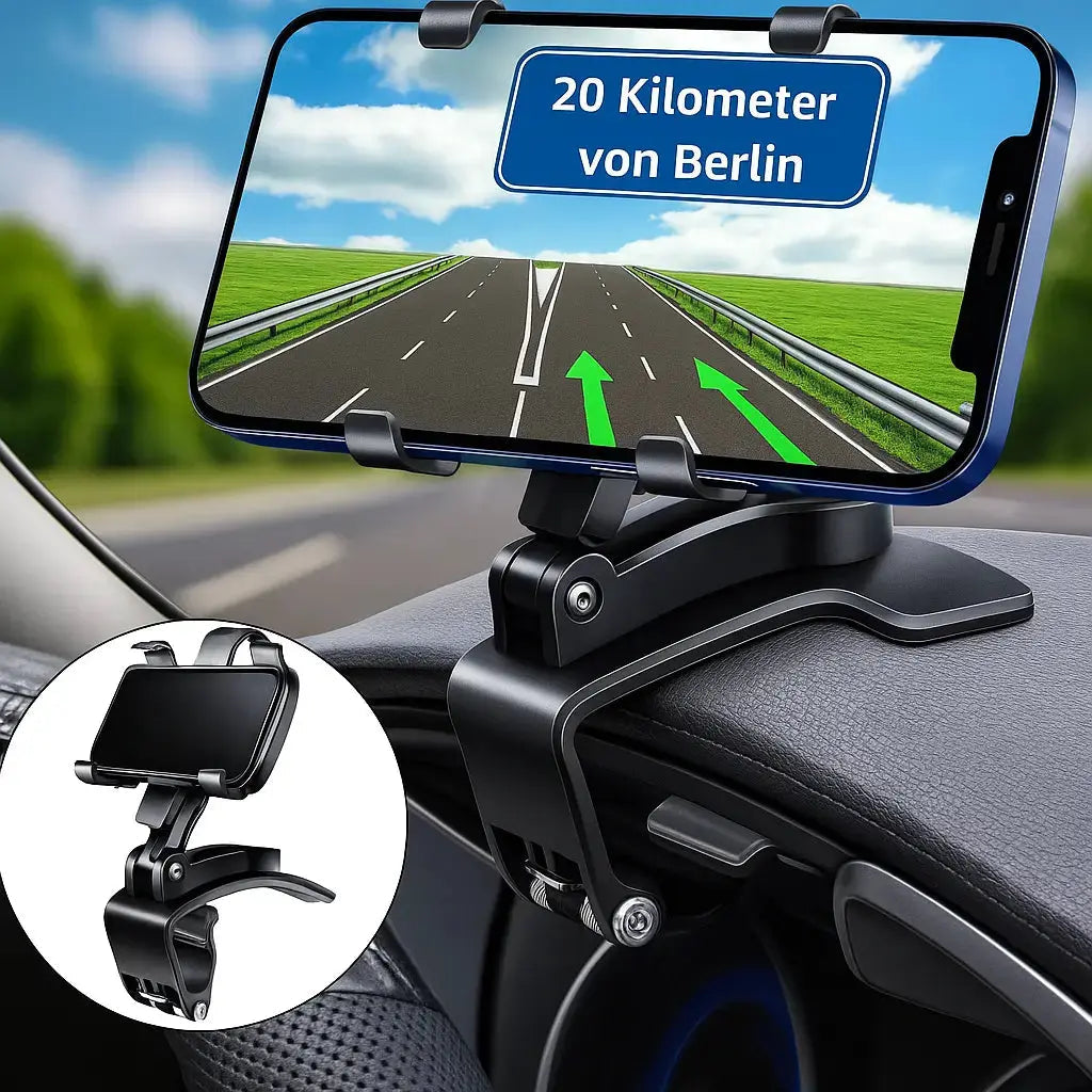 Sikunuo | 360° Redatable car phone holder – safely & flexibly mountable