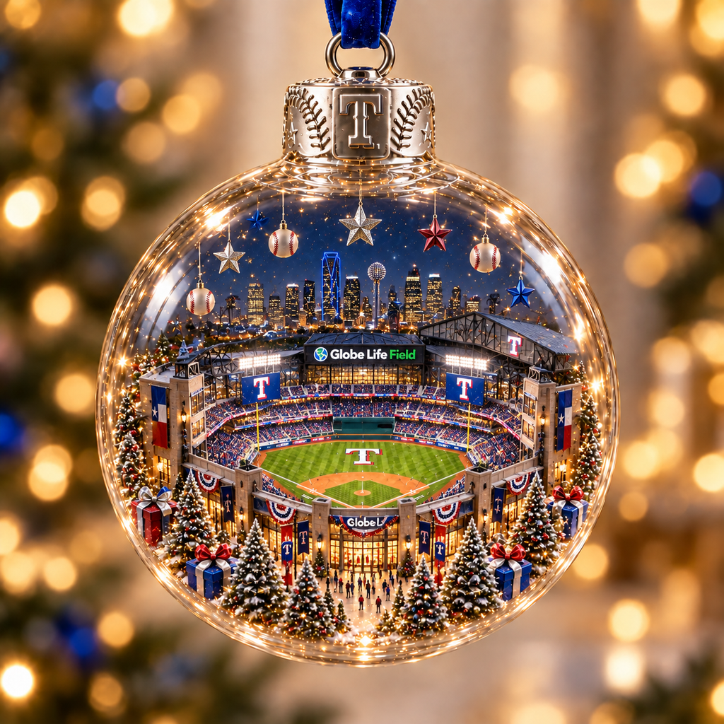 Light-Up Baseball Stadium Christmas Ornament – Holiday Keepsake