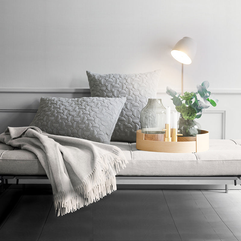 Sikunuo | Electrified Wall Lamp Modern Metal 10 cm B 1 Bulb Black/Gray/White Wall Light Sconces for Bedroom