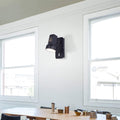 Sikunuo | Black/Yellow Barn Wall Light Equipment Adjustable Modernist Metal 1 Light Wall Lamp for Living Room, 4" B