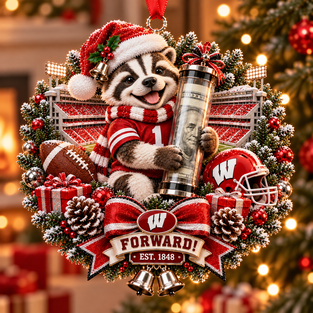 College Football Money Surprise Ornament