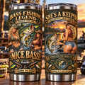 Bass Fishing Legend “Nice Bass!” Insulated Travel Tumbler