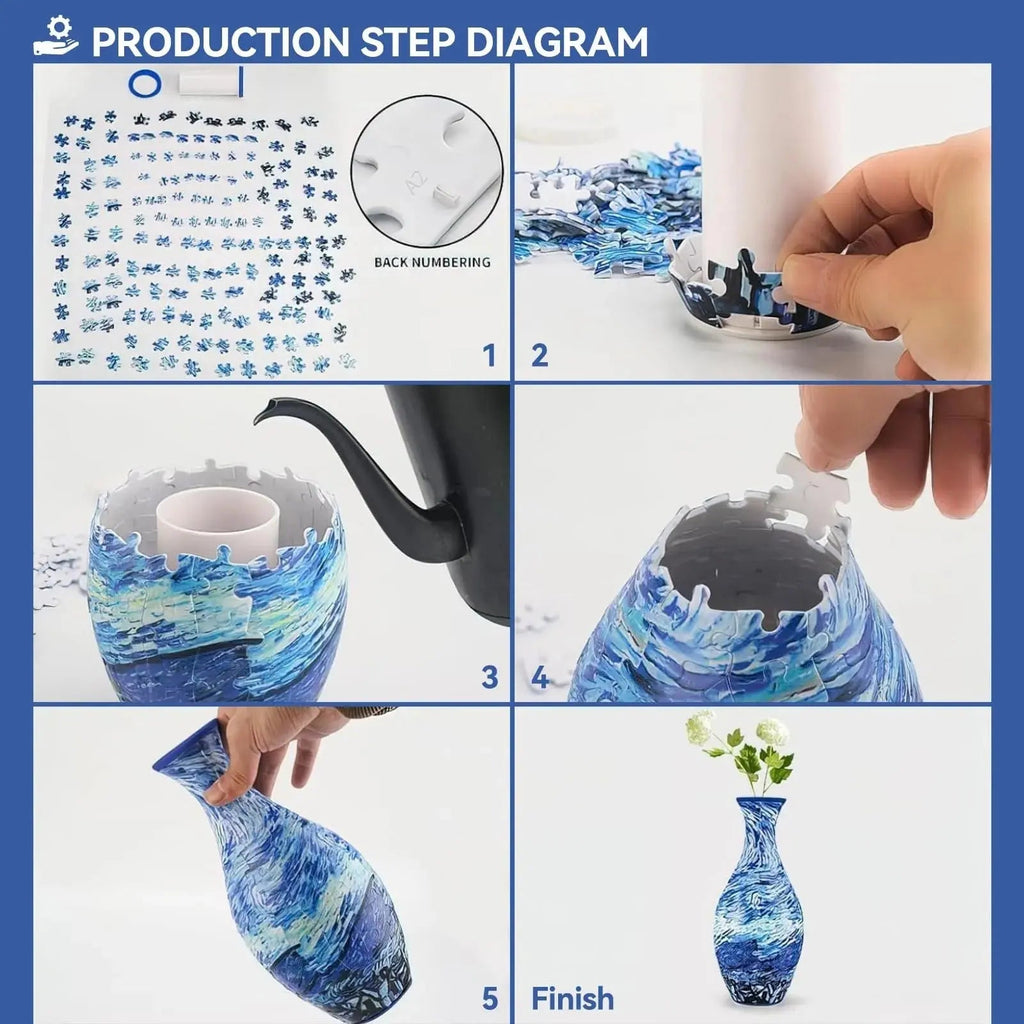 Sikunuo | 3D-Puzzle-Vase