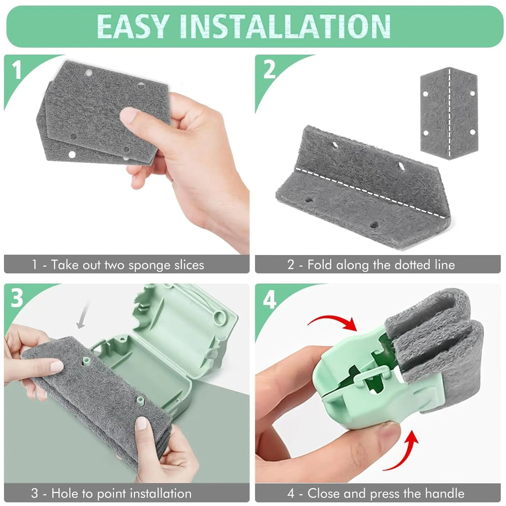 Sikunuo | 3+2 | Magical Window Joint Cleaning Brush – Effortless Deep Cleaning