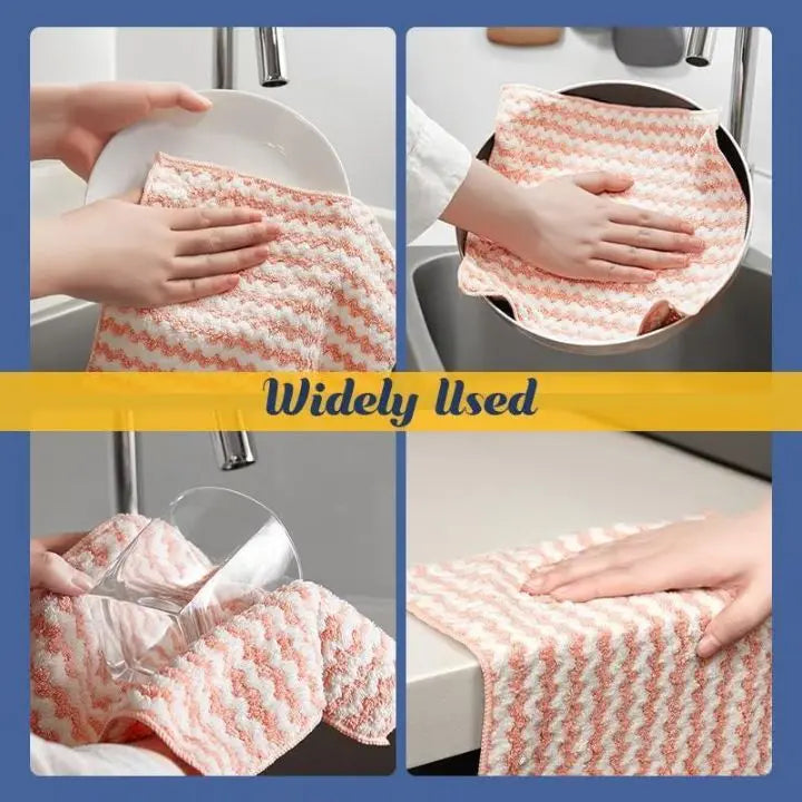Sikunuo | 3+2 | Microfiber Cleaning Cloth – Super absorbent & reusable