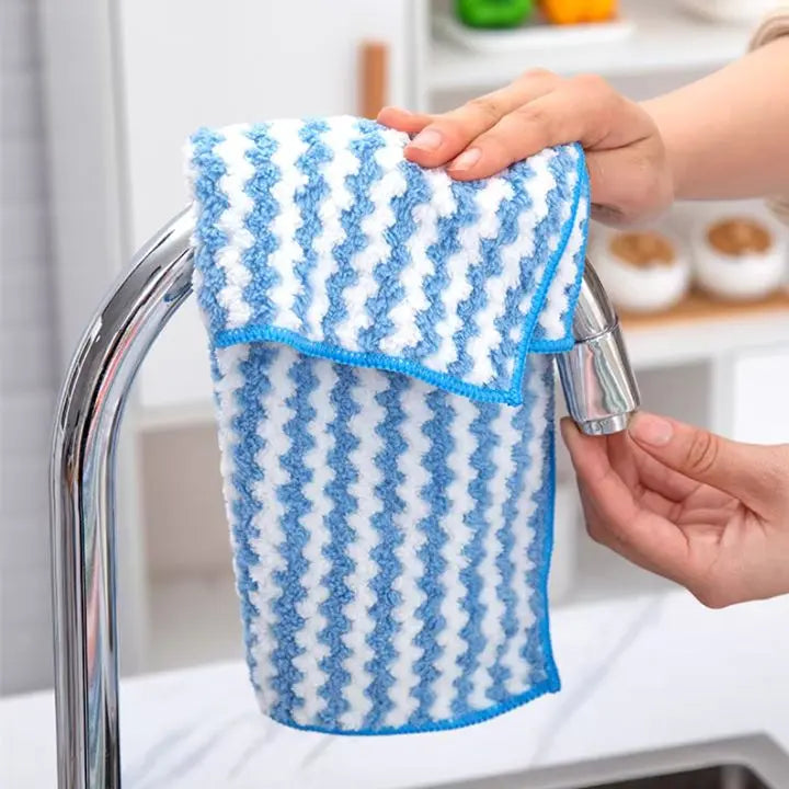 Sikunuo | 3+2 | Microfiber Cleaning Cloth – Super absorbent & reusable