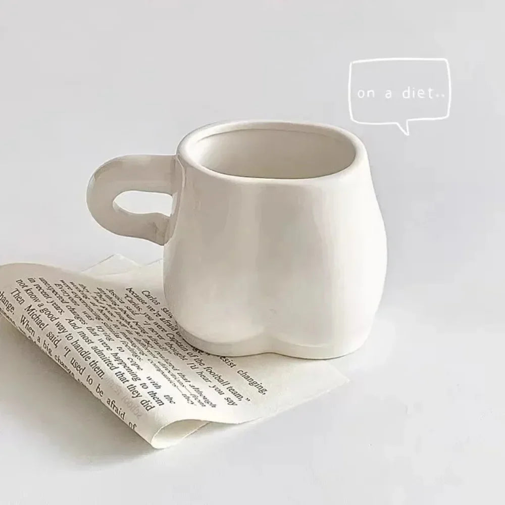 Sikunuo | Big Belly Fat Ceramic Coffee Mug