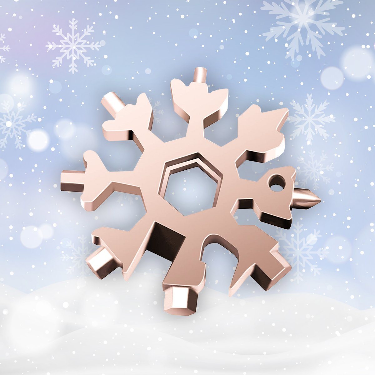 Sikunuo | Snowflake - MultiTool 18-in-1 Stainless Steel Portable for Outdoor Adventures