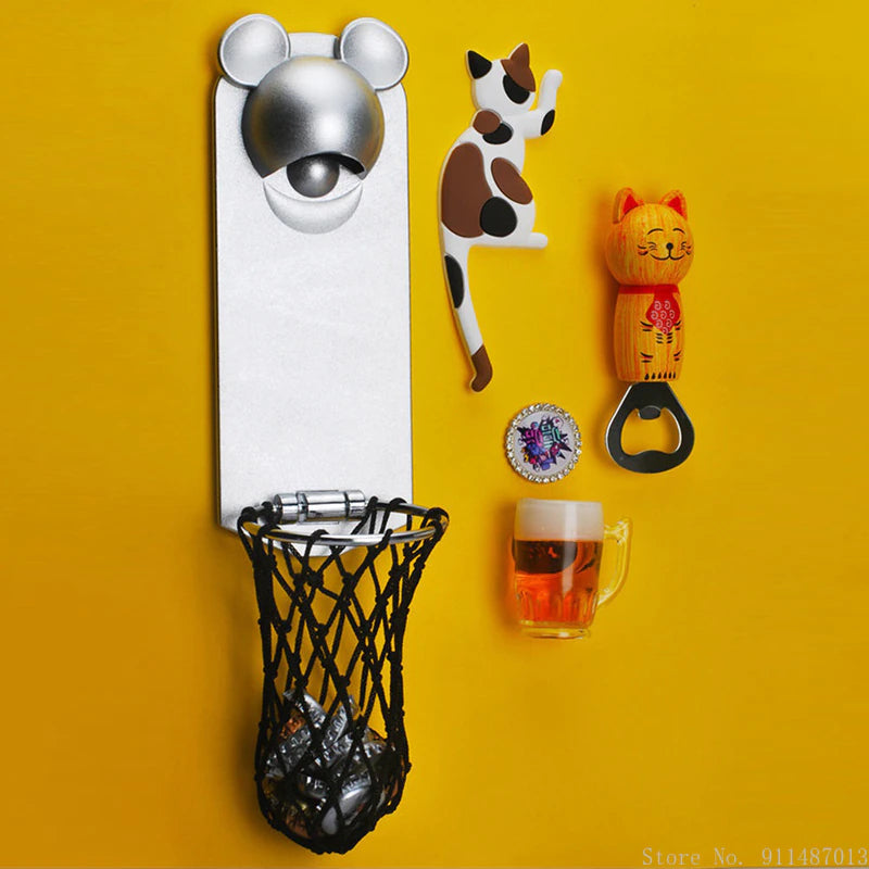 Sikunuo | Fridge Magnetic Basketball Bottle Opener