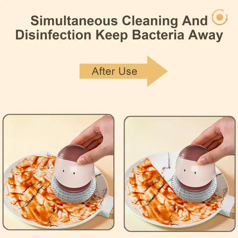 Sikunuo | Automatic Liquid Dispenser Dishwashing Brush